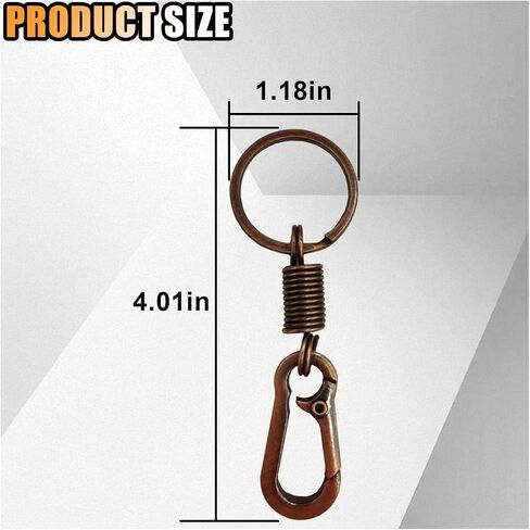 سلسلة مفاتيح مفاتيح المعادن الرجعية Carabiner Clip - Clip -Highted chain -chain -hook car fob chain chain cline clist in Saudi Arabia