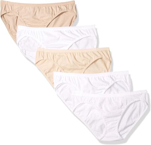 Hanes Women's Ultimate Comfort Cotton Cotton Banties ، 5 pack in Kuwait