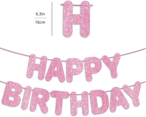 لافتة عيد ميلاد سعيدة قبل الشوط الساخن بريق وردي ، زخارف حفلة عيد ميلاد وديكور خلفية عيد ميلاد سعيد/علامة in Kuwait