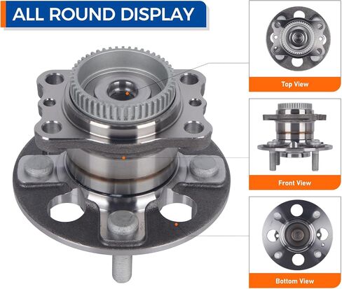 PAROD - 512483 Rear Wheel Hub and Bearing Assembly Fit for Hyundai Accent/Kia Rio 2012-2017 w/Encoder ABS in Saudi Arabia
