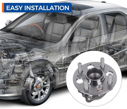 PAROD - 512483 Rear Wheel Hub and Bearing Assembly Fit for Hyundai Accent/Kia Rio 2012-2017 w/Encoder ABS in Saudi Arabia