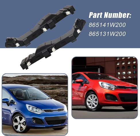 XQSMWF 2Pcs Front Bumper Support Bracket Compatible with Kia Rio EX LX SX 1.6L 2012 2013 2014 2015 2016 2017 865141W200 865131W200 in Saudi Arabia