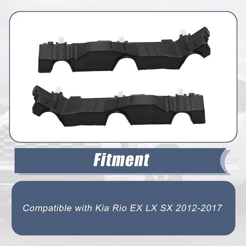 XQSMWF 2Pcs Front Bumper Support Bracket Compatible with Kia Rio EX LX SX 1.6L 2012 2013 2014 2015 2016 2017 865141W200 865131W200 in Saudi Arabia