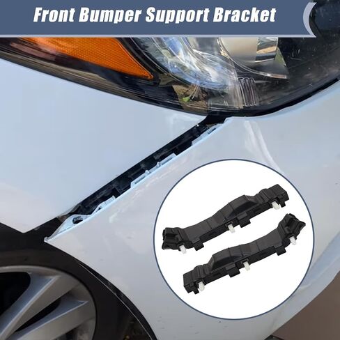 XQSMWF 2Pcs Front Bumper Support Bracket Compatible with Kia Rio EX LX SX 1.6L 2012 2013 2014 2015 2016 2017 865141W200 865131W200 in Saudi Arabia