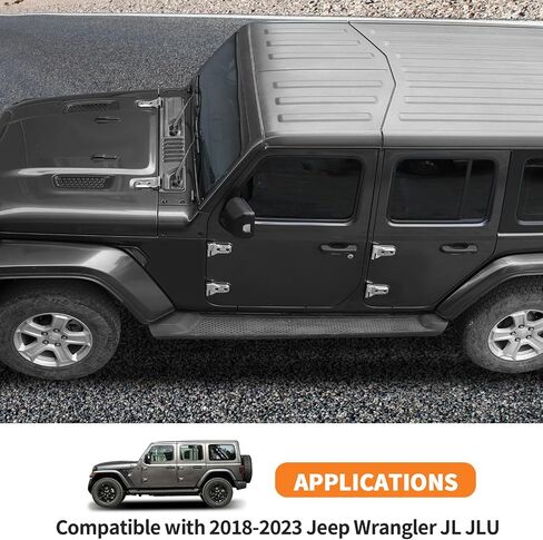 12pcs مجموعة كاملة من مجموعة الديكور الخارجي مناسبة لعام 2018-2025 Jeep Wrangler JL JLU ، غطاء مفصلات مفصلات الباب المفصلية المفصلية المفصلية (الأرجواني) in Saudi Arabia