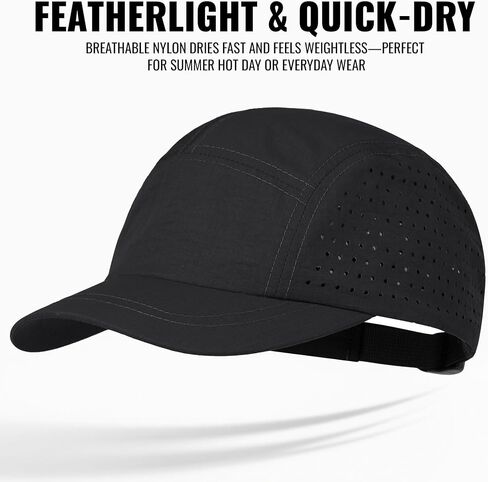 Clape Short Brim Baseball Cap للرجال ، قبعة شبكية سريعة 5 لوحة ، قبعة خفيفة الوزن منخفضة في الهواء الطلق للرؤوس الصغيرة in Saudi Arabia