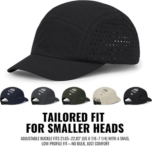 Clape Short Brim Baseball Cap للرجال ، قبعة شبكية سريعة 5 لوحة ، قبعة خفيفة الوزن منخفضة في الهواء الطلق للرؤوس الصغيرة in Saudi Arabia