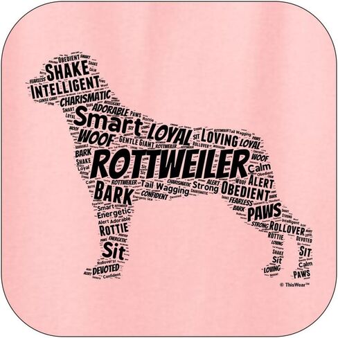 ThisWear Rottweiler Word Art Dog Puppy Owner Gift Hoodie Sweatshirt in Saudi Arabia