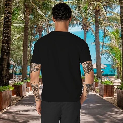 Mens Skull T Shirts Horror Print Tees Short Sleeve Crewneck Casual Graphic Tee Biker T Shirt for Men Soft Comfort Top in Saudi Arabia