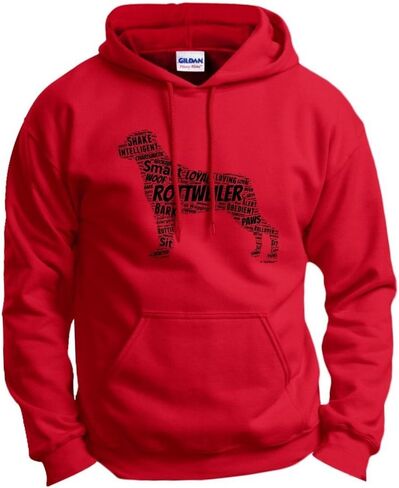 ThisWear Rottweiler Word Art Dog Puppy Owner Gift Hoodie Sweatshirt in Saudi Arabia