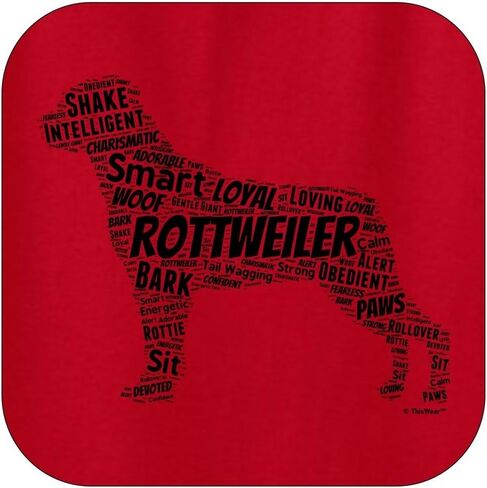 ThisWear Rottweiler Word Art Dog Puppy Owner Gift Hoodie Sweatshirt in Saudi Arabia