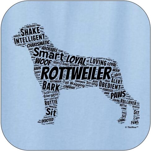 ThisWear Rottweiler Word Art Dog Puppy Owner Gift Hoodie Sweatshirt in Saudi Arabia