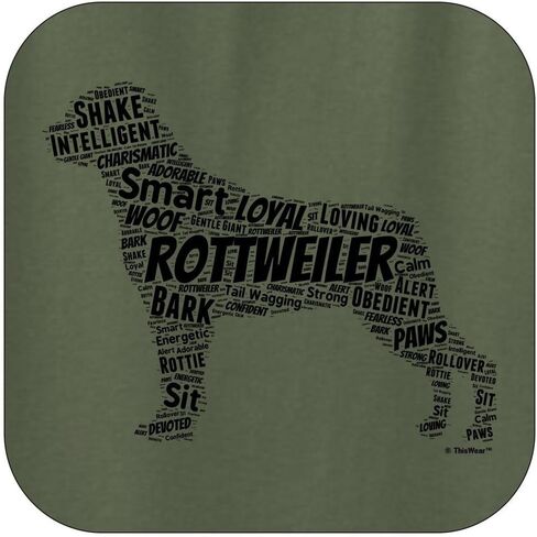 ThisWear Rottweiler Word Art Dog Puppy Owner Gift Hoodie Sweatshirt in Saudi Arabia
