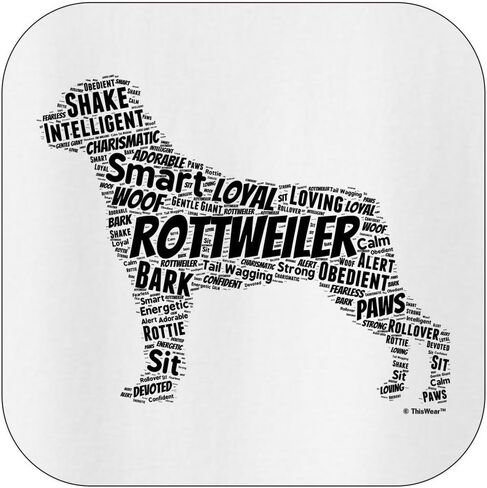 ThisWear Rottweiler Word Art Dog Puppy Owner Gift Hoodie Sweatshirt in Saudi Arabia