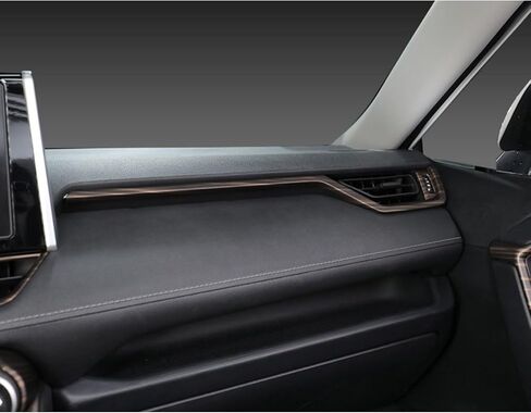 x xotic tech Interior Center Console Dashboard Side AC Air Vent Outlet Frame Strip Cover Trim, Sporty Red, Compatible with Toyota RAV4 2019 2020 2021 2022 2023 2024 2025 in Saudi Arabia