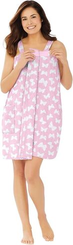 Dreams & Co. Plus Size Velour Towel Wrap in Saudi Arabia