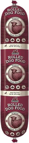 Redbarn Premium Rolled Dog Food, Semi-Moist, Beef Recipe - High Protein Full Feed, Topper, Training Treat, or Pill Pouch - Balanced Meal with Functional Ingredients - 4 lb, 8 Rolls in Kuwait