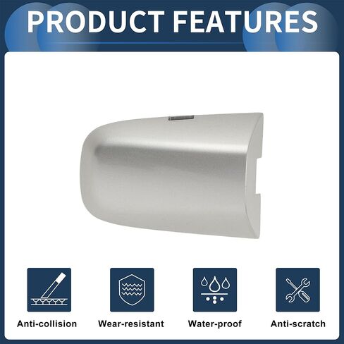 Front Left Door Handle Cover for Volvo XC60 2015 2017 No.39819800 ABS Silver Tone, 1 Pc in Saudi Arabia