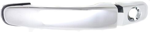 Exterior Front Door Handle Compatible with GMC ACADIA 2007-2017 / ENCLAVE 2008-2017 / EQUINOX/TERRAIN 2010-2017 LH All Chrome with Keyhole in Saudi Arabia