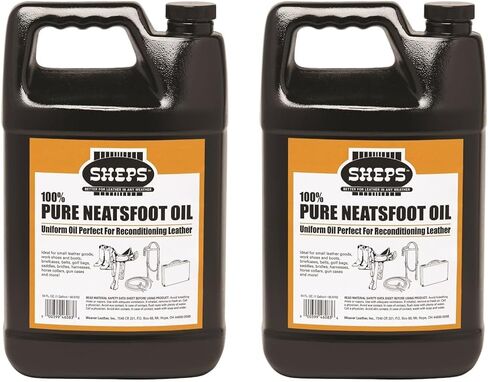 Sheps Pure Neatsfoot Oil, 8 oz, Neutral, Premium Leather Reconditioner & Preserver, Neatsfoot Oil for Leather Saddles, Boots, Belts, Work Shoes & More in Saudi Arabia