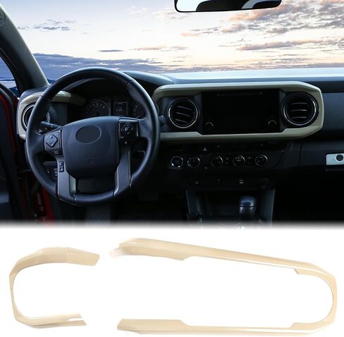 Aunginsy Center Censole Dashboard لوحة تقليم تغطية متوافقة مع Toyota Tacoma 2016-2023 Pickup Central Control Dash Board Decorative Frame Strip Sticker ABS ABS Excedlays Interial in Kuwait
