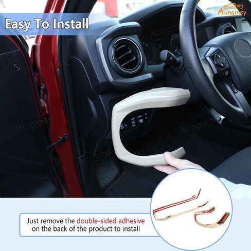 Aunginsy Center Censole Dashboard لوحة تقليم تغطية متوافقة مع Toyota Tacoma 2016-2023 Pickup Central Control Dash Board Decorative Frame Strip Sticker ABS ABS Excedlays Interial in Kuwait