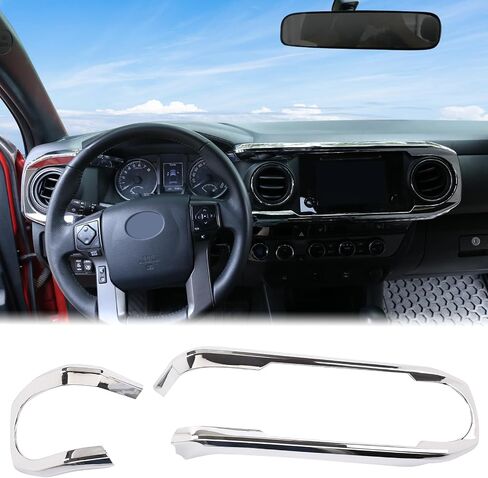 Aunginsy Center Censole Dashboard لوحة تقليم تغطية متوافقة مع Toyota Tacoma 2016-2023 Pickup Central Control Dash Board Decorative Frame Strip Sticker ABS ABS Excedlays Interial in Saudi Arabia