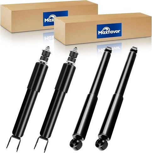 Maxfavor الأمامي الصدمات الخلفية الدعامات مناسبة مع Chevy Suburban 1500 Tahoe GMC Yukon & Yukon XL 2000 2001 2002 2003 2005 2006 ، يستبعد التعليق الإلكتروني (Z55) ، صدمات كاملة in Saudi Arabia