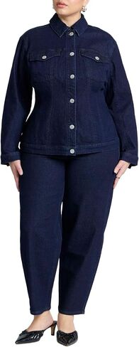 Eloquii Women's Plus حجم الساق البرميل Jean in Kuwait