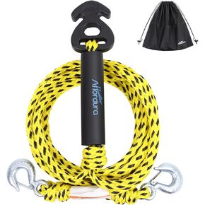 Affordura Boat Tow Harness for Tubing Ski Tow Harness for Boat for 4 Riders, Tube Tow Harness with Large Clip Quick Connector