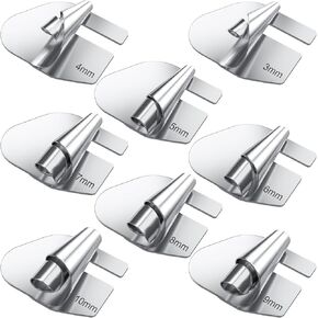 PAGOW 8 Pcs Sewing Rolled Hemmer Foot (3/4/5/6/7/8/9/10mm), Universal Rolled Hem Presser Foot for Sewing Machine, Precision Edge Stitcher-Rolled Hemmer Foot, Sewing Accessories, Hemming Tool