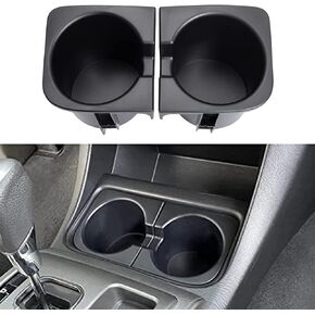 JDMCAR Car Cup Holder Inserts Replacement for Toyota Tacoma 2005 to 2015, Durable Cup Holder Inserts Drink Holder Accessories 66991-04012,66992-04012, Black