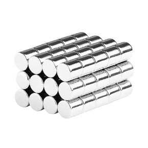 Round Disc Cylinder Magnets 1/4 - Magnetic Holder Lifter Fastener 6x6mm Circular Magnet Cylinders N48 (50 Pack)