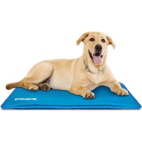 Pawple Dog Cooling Mat Pet Pad for Kennels, Crates and Beds, Thick Foam Base 32" x 22"