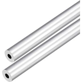 DMiotech 2Pack (10mm OD x 3mm ID) 6063 Aluminum Round Tube 250mm Length Industry Metal Tubing for Machinery Frame Construction DIY Projects