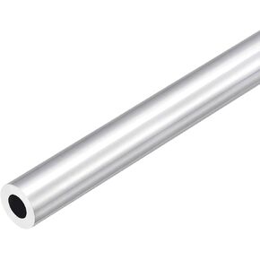 DMiotech (18mm OD x 10mm ID) 6063 Aluminum Round Tube 300mm Length Industry Metal Tubing for Machinery Frame Construction DIY Projects