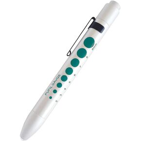 Prestige Medical Soft LED Pupil Gauge Penlight, Teal & White
