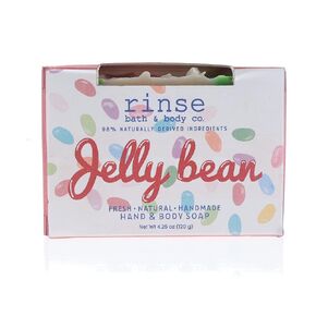 Rinse Bath & Body Jelly Bean Soap - Handmade Natural Easter Soap | Naturally Moisturizing Bar Soap | Shea & Cocoa Butter | Essential Oils | Easter Basket Vegan Gift | Gluten Free |4.25oz