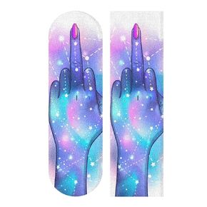 Sexy Rap Music Girl Skateboard Grip Tape Longboard Griptape Waterproof Grip Tape Sheet Sticker Deck Sandpaper Griptape 33.1x 9.1 inch