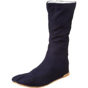 Marugo Mannen Japanese Tabi Shoes Black/Navy/White with 12 Clips