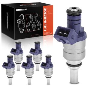 A-Premium Fuel Injectors Compatible with BMW 330Ci 2001-2004, 330i 2001-2004, 330xi 2001-2004, X5 2001-2006, 530i 2001-2005, X3 2004-2006, Z4, Z3, L6 3.0L, Set of 6, Replace# 13641439800