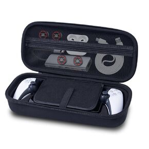 HEATFUN Carrying Case Compatible with Playstation Portal Remote Player, Slim and Durable Carrying Case for PlayStation Portal Remote Player, Shockproof and Waterproof - Black