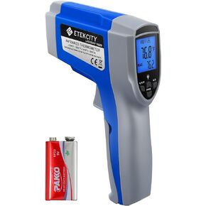Etekcity Infrared Thermometer 1022D (Not for Human) Dual Laser Temperature Gun Non-contact-58℉~1022℉ (-50℃ ~ 550℃) with Adjustable Emissivity & Max Measure, Standard Size, Blue & Gray