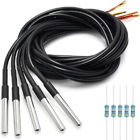 DS18B20 Temperature Sensor High-Accuracy Waterproof for Arduino Raspberry Pi DIY and Other Experiments