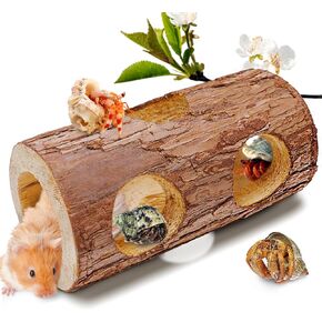 ألعاب تسلق السلطعون الناسك، مخبأ السلطعون الناسك، ديكور تسلق الزواحف لموطن السلطعون الناسك الصغير أو المتوسط ​​(شجرة مجوفة للسلطعون الناسك) in Kuwait