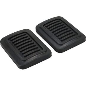 Brake and Clutch Pedal Pad Rubber Covers Compatible with 82-93 Dodge Ram （2 Pcs）