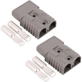 350 Amp 600 V Battery Plug Connector 350A Battery Power Connector (Grey 4PCS 2/0AWG)