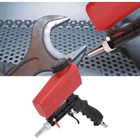 Pneumatic Sandblaster Abrasive Air Sand Blaster Gun Professional Sandblaster Blasting Machine Hand Held Gravity Feed Media Blasting Gun Kit Blasting Spray Tool with 2 Nozzles for Polishing Spraying