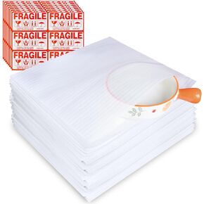 Enenes Cushion Pouches, EPE Cushion Pouches, 12x12 Inches 50 Pack Ideal Material for Moving Storing and Transporting Items Used to Protect Cups Tableware Fragile Items Small Items Etc