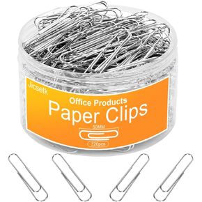 Jumbo Paper Clips,Large Paper Clips,320 Pcs Paper Clip Large for Paperwork Ideal for Home, School and Office Supplies.